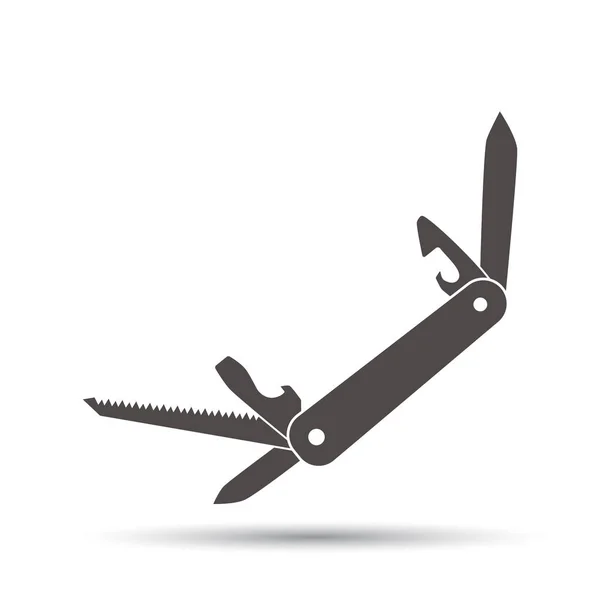 Kapesní nůž ikona. — Stockový vektor