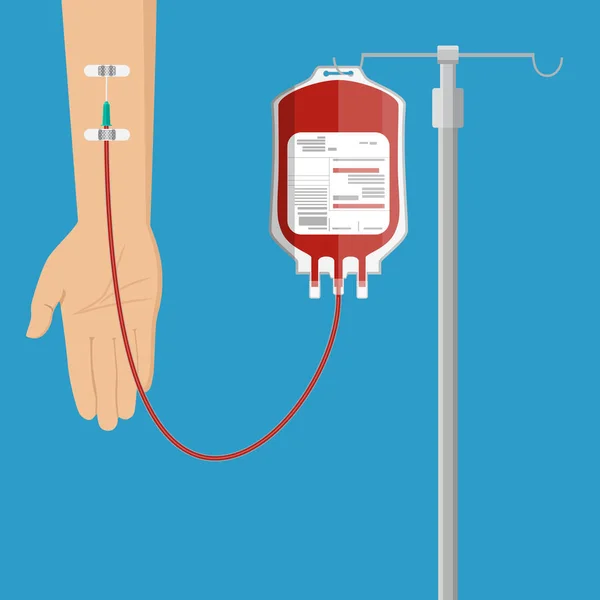 Concepto de donación de sangre . — Archivo Imágenes Vectoriales