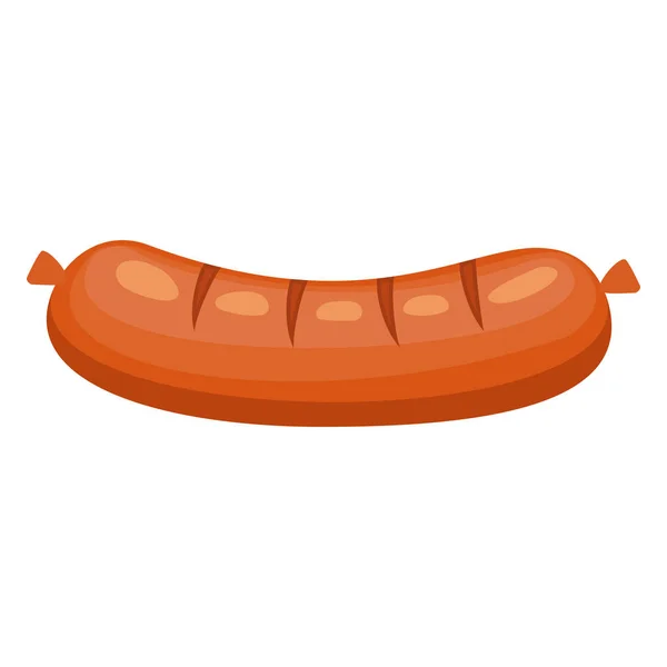 Icône de saucisse grillée — Image vectorielle