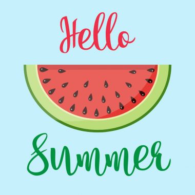 Yaz word ile meyve, karpuz