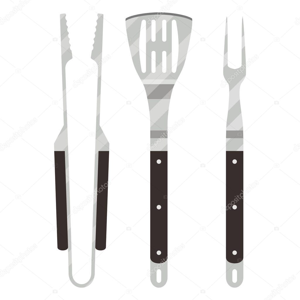 Barbecue utensils set.