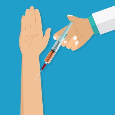 Şırıngayla doktor eli