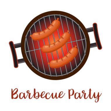 Sosis ile ızgara tava,