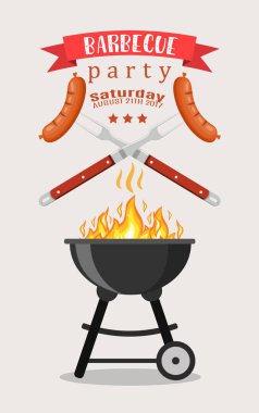 Barbekü veya Barbekü partisi davetiyesi