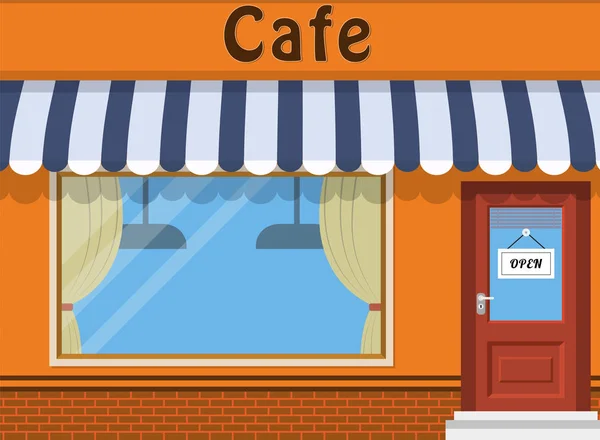 Cafe shop dış. — Stok Vektör