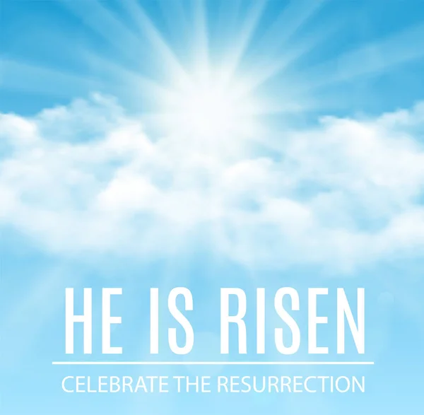 He is risen. — Stock Vector