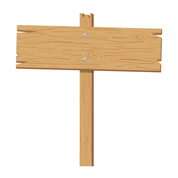 Векторный деревянный знак — стоковый вектор