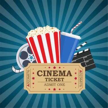 film poster şablonu.