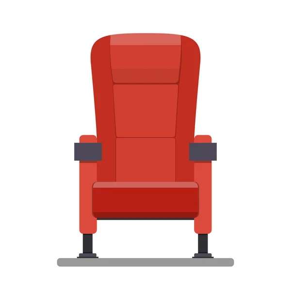 Kino roter bequemer Sitz — Stockvektor