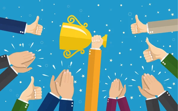 Kazanan bir ödül kadar tutan işadamı.