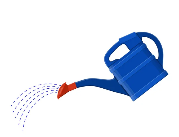 Arrosoir en plastique bleu , — Image vectorielle