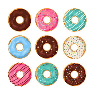Çizgi film donutları.