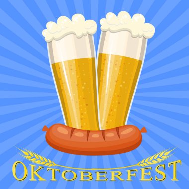 köpük ile bira kupa bardak ağzına kadar dolu