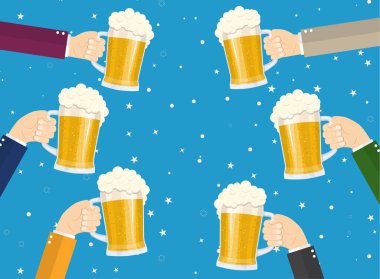 İnsanlar tungur bira gözlük.