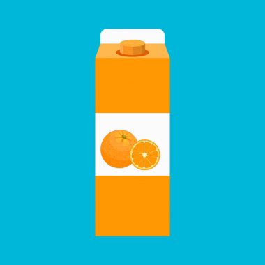Vector orange juice illustration clipart