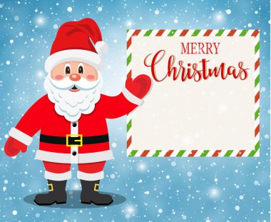 Santa Claus mutlu Noeller gösterilen Character