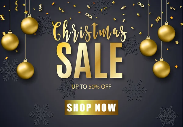 Affisch för jul försäljning — Stock vektor