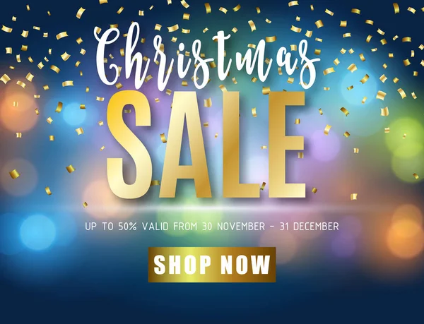 Affisch för jul försäljning — Stock vektor