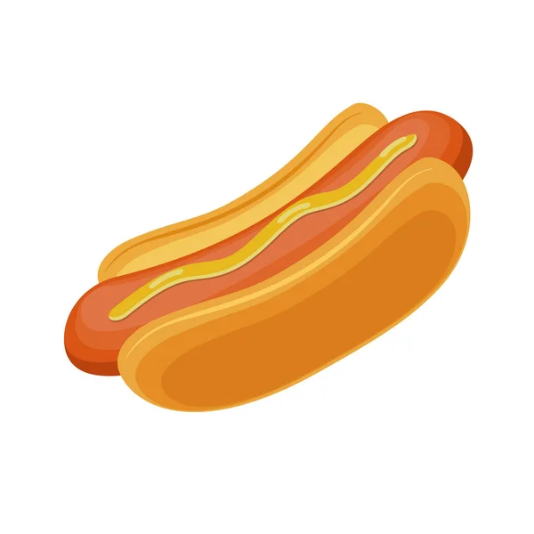 Hotdog restauration rapide pour affiche — Image vectorielle