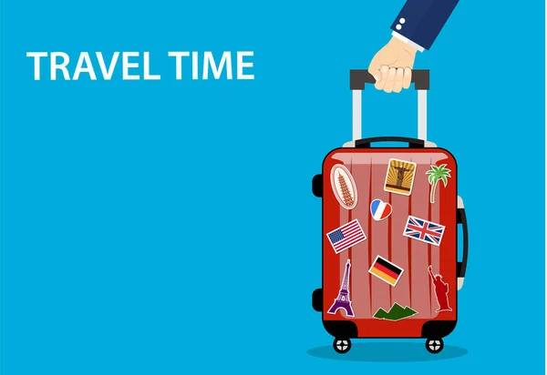 Sac de voyage, bagages — Image vectorielle