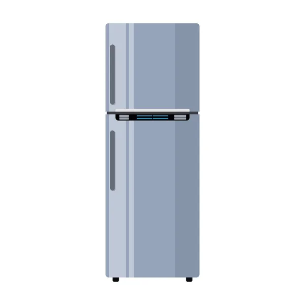 Moderner Kühlschrank mit Gefrierfach — Stockvektor