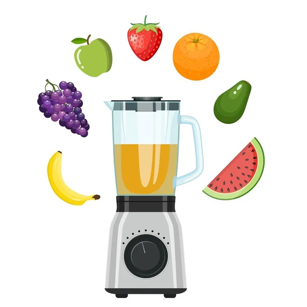 Electronic food and smoothie — Stock vektor