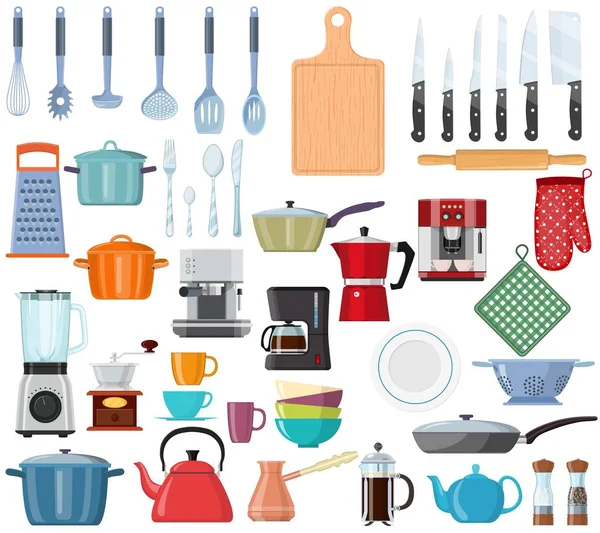 Outils de cuisine ensemble icône — Image vectorielle