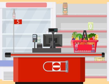 İçi mal dolu süpermarket..
