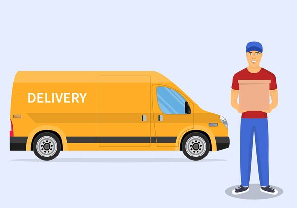 Доставщик и дорожка
