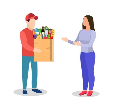 kurye karakter dağıtım ikonu