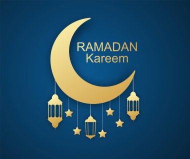 3D kağıt kesikli Ramazan Kareem tasarımı