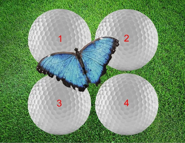 Golf uçuş 1-4 — Stok fotoğraf