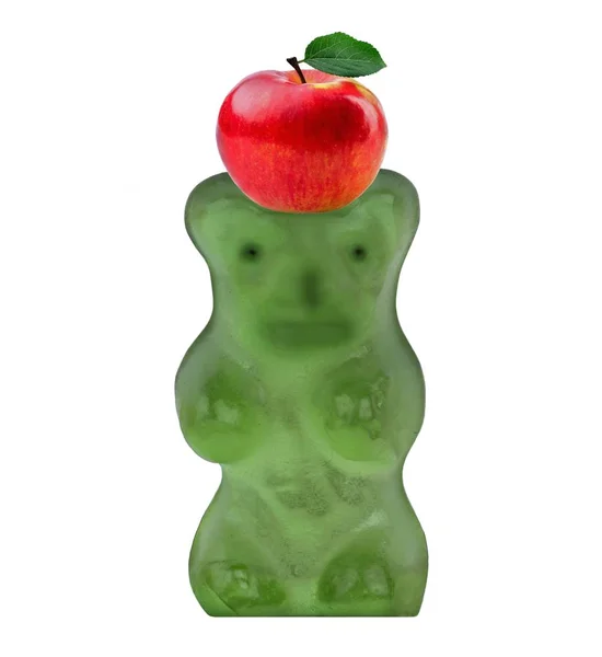 Gummy bear met dop — Stockfoto