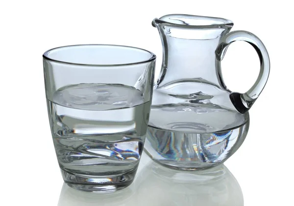 Víz üveg, üveg — Stock Fotó