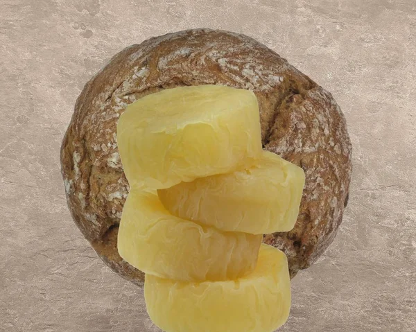 Peynirli ekmek — Stok fotoğraf