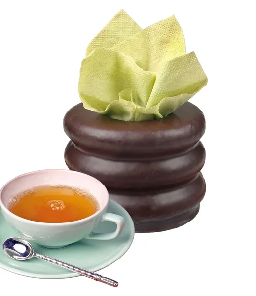 Teacup on white background — Stock Photo, Image