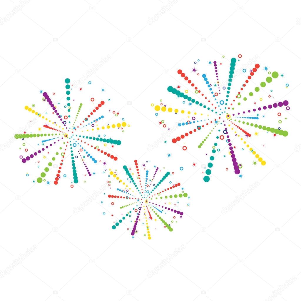 Abstract firework background