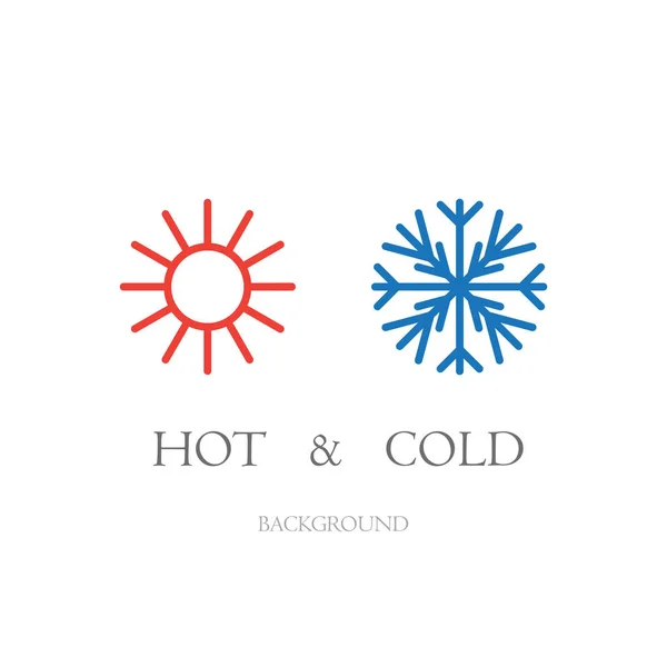 Teplé a studené — Stockový vektor