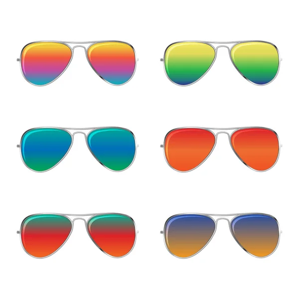 Sonnenbrille mit Handflächen — Stockvektor