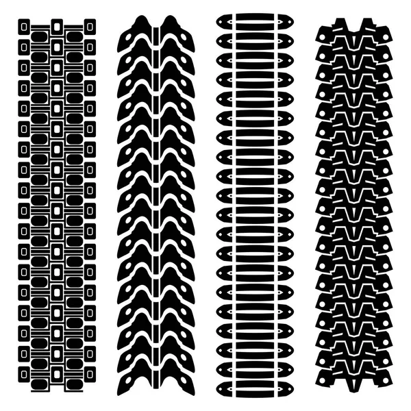 Traces de pneus réservoir — Image vectorielle