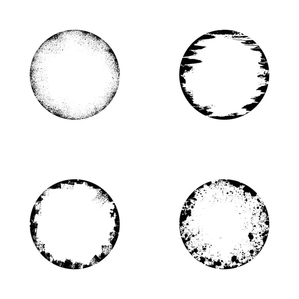 Cadres de cercle intérieur grunge — Image vectorielle