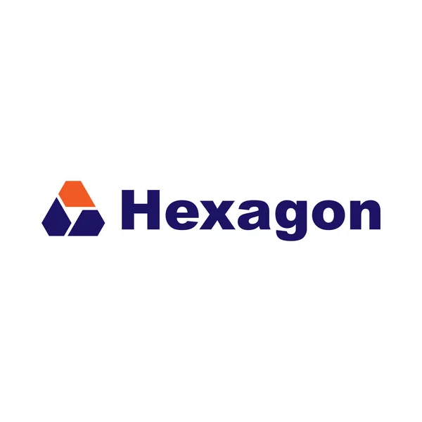 Logo de la empresa Hexagon — Vector de stock