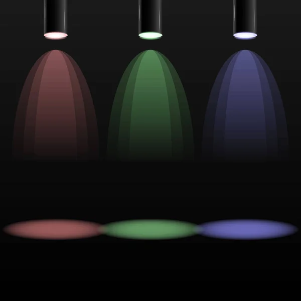 Barva elektrický reflektor — Stockový vektor