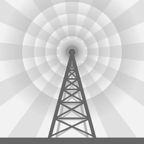 Radio tower background — Stock Vector