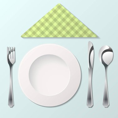 Çatal bıçak takımı ile doku