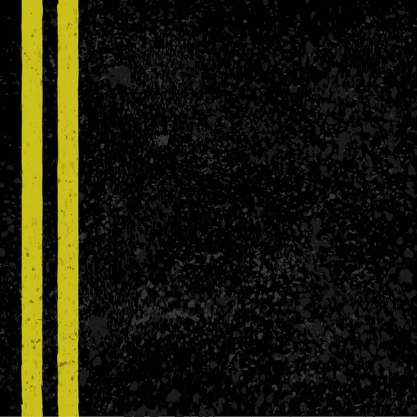 沥青与道路线 — 图库矢量图片
