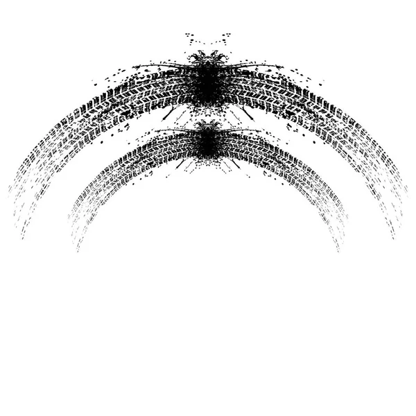 Grunge kahden renkaan kappaleiden tausta — vektorikuva