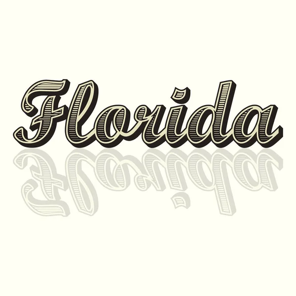 Florida text background — Stock Vector