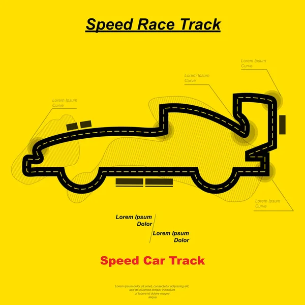 Speedcar-Strecke — Stockvektor