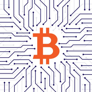 Bitcoin blockchain arka plan